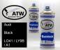 Preview: Audi, Black, LO41 / LY9B / A1: 400ml Sprühdose + 400ml Klarlack - Set, von ATW Autoteile West.